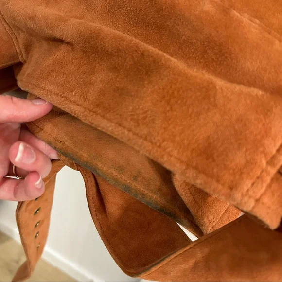 Free people Suede moto jacket size medium goat leather - Picture 4 of 6